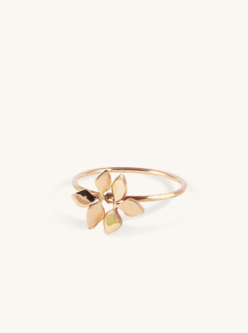 Ivy Leaves Double Ring