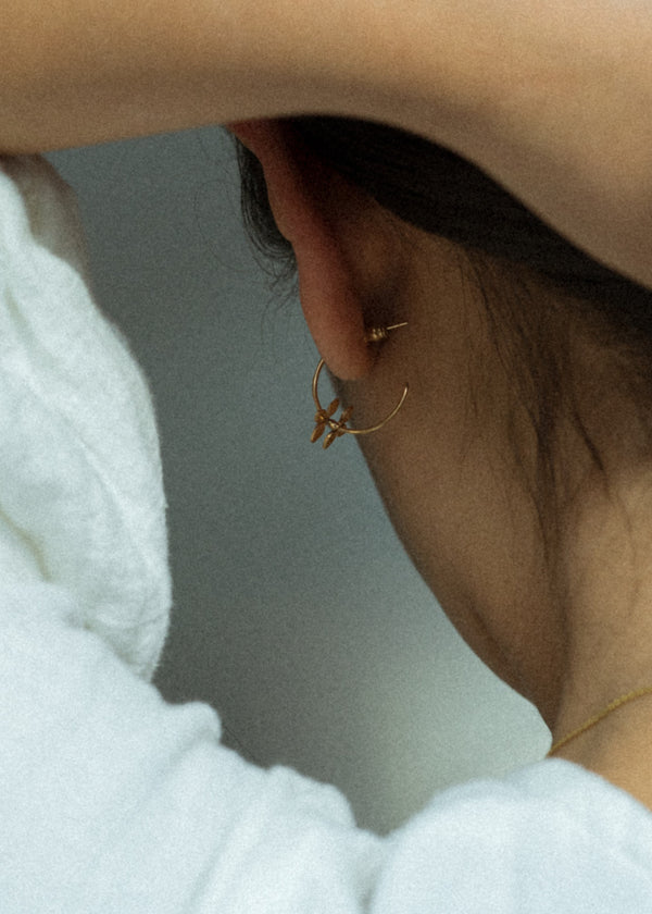 Ivy round earrings
