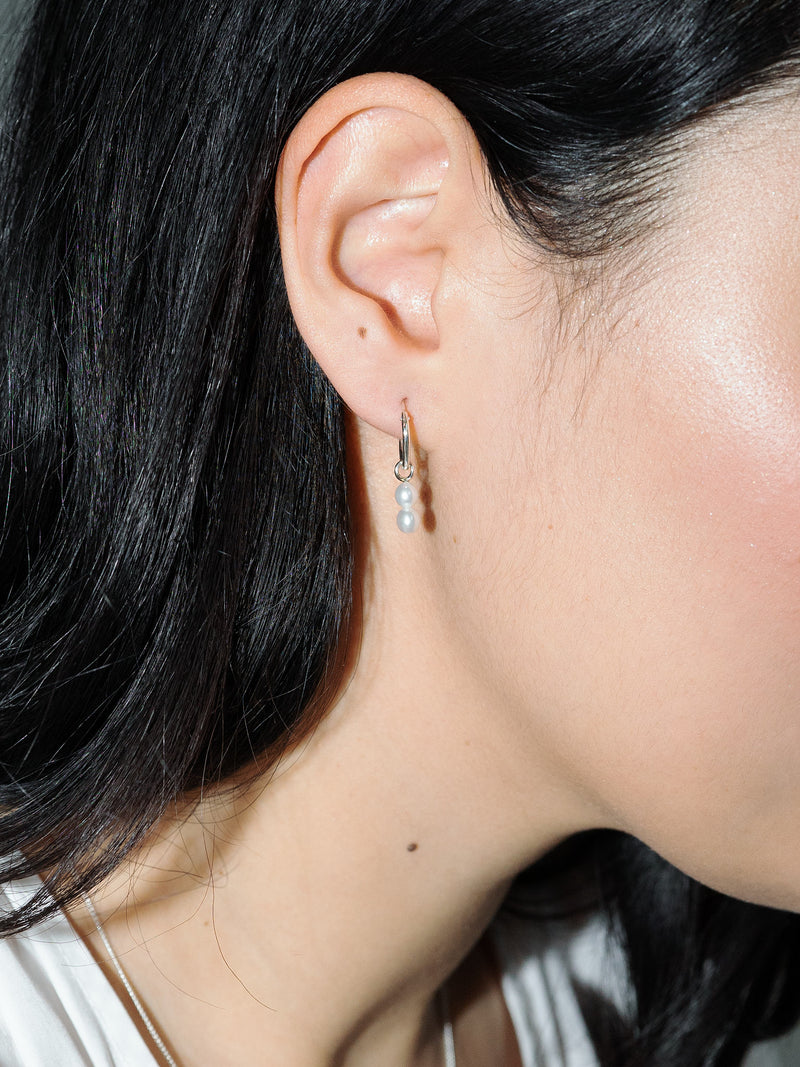 Seed pearl earrings