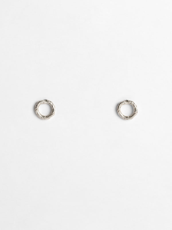 Twisted circle earrings